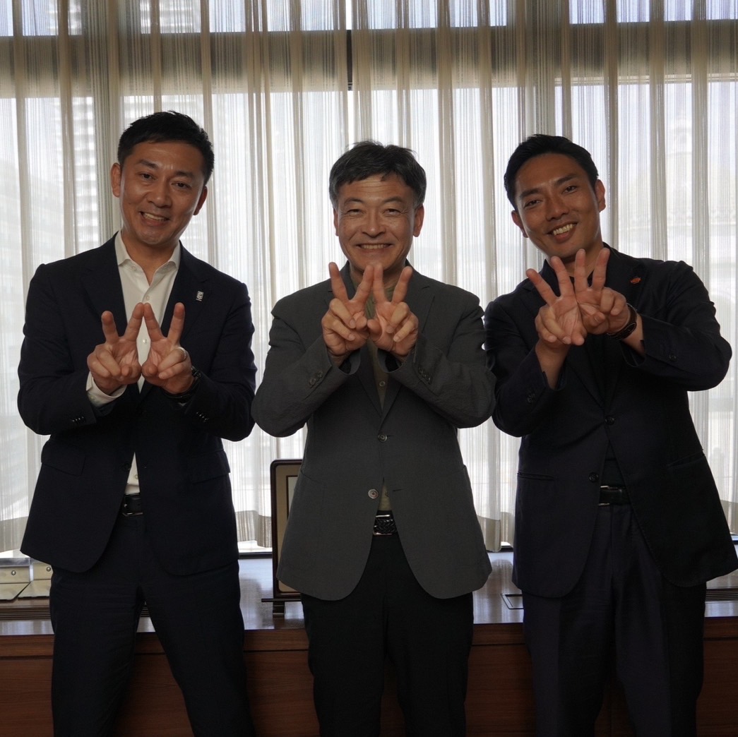 Bリーグ 島田慎二 チェアマンが静岡県庁・静岡市役所を訪問しました